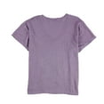 thumbnail image 2 of Project Social T Womens Boxy Heathered V-Neck Basic T-Shirt, Purple, Small, 2 of 2