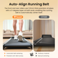 thumbnail image 4 of Walking Pad with Incline,Patbrela 2.5 HP Under Desk Treadmill Small with LED Display &Remote Control,4 in 1 Incline Walking Pad 300 Lbs Portable Treadmill for Home Office, 4 of 8
