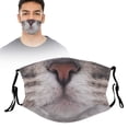 thumbnail image 2 of Funny Animal Face Reusable Washable with Tiger Cat Dog Monkey Pig Designs for Kids & Adults, 2 of 5