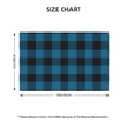 thumbnail image 4 of Placemats Set Of 4 / 6, Blue Black Plaid Placemats For Dining Table Indoor/Outdoors Heat Resistant Washable Placemats 18" X 12", 4 of 8