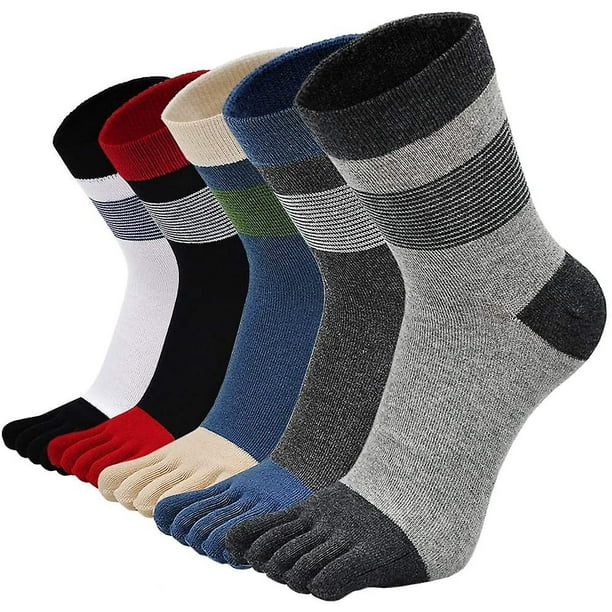 Chaussettes Homme Running Cinq Doigts Mini Crew Sport Chaussettes