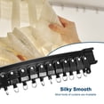 thumbnail image 4 of Flexible Curved Ceiling Curtain Track Bendable Mount for Curtain Rail Bunk Window Room Divider (Black, 19.7ft), 4 of 6