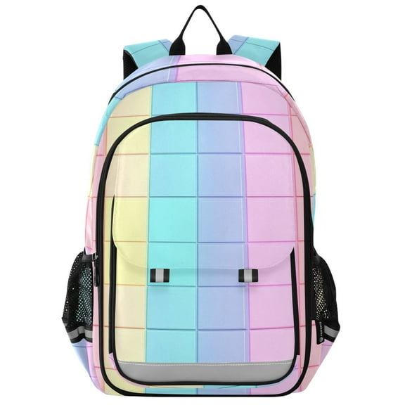 ALAZA Checkered Plaid-a6 Laptop Backpack Purse Travel Bag Casual School Bookbag Rucksack for Women Men