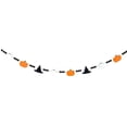 thumbnail image 2 of Halloween Decorations Cute Spooky Felt Garland, Black Bead Chain Pumpkin Witch Hat Ghost Banner for Home Indoor Holiday Decor, 2 of 5