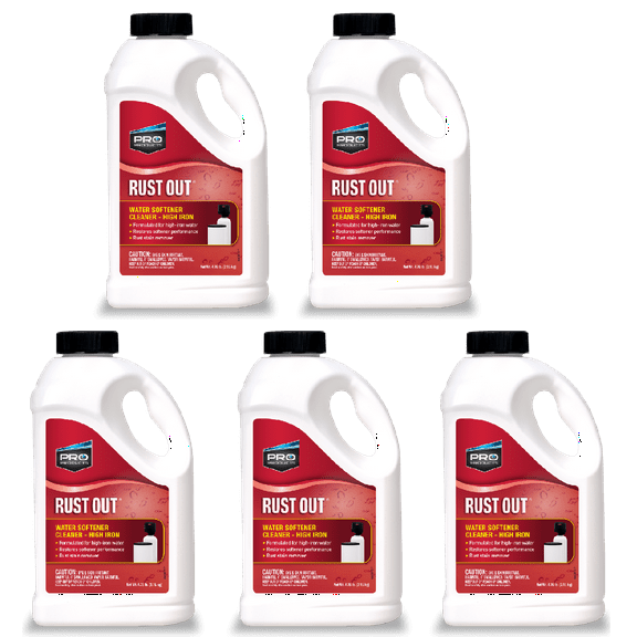 Pro Products RO05B Rust Out Water Softener Cleaner And Iron Remover, 4.75 lb. Bottle, 5 Pack