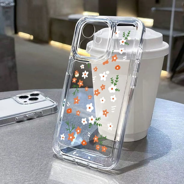 Funda transparente de cristal de mariposa para iPhone, 11, 13, 14, 12 Pro Max, XS Max, X, XR, 7, 8 Plus, SE, 2022, 2020, fundas de lujo a prueba de golpes Fivean unisex