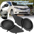 thumbnail image 2 of Parrillas delanteras luces antiniebla cubierta lámpara marco ajuste compatible con Toyota Sienna Base, 2 of 5