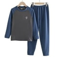thumbnail image 5 of Gubotare Fall Pajamas Kids Boys' Comfort Fit Printed PJ Set - Classic Sleepwear for Everyday Use Size 15-16 Years (Dark Gray,15-16 Years), 5 of 5