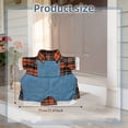 thumbnail image 4 of Darzheoy Porch Goose Outfits 23 Inch Farm Style Apparel Set with Plaid Shirt and Overalls, Adorable Outdoor Garden Decor for Holiday Patio Decoration, 4 of 7