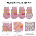 thumbnail image 3 of Unique Bargains Dog Socks Non-Slip Socks for Dogs and Cats Pink M, 3 of 7