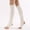 #White, variant on GILIGEGE Yoga Socks for Women Girls Workout Socks Toeless Training Dance Leg Warmers,Knit Leg Warmers for Women,For Yoga,Running,Hiking & Sports Long Leg Warmer Womens Men 80S Ribbed Knit Dance Sport
