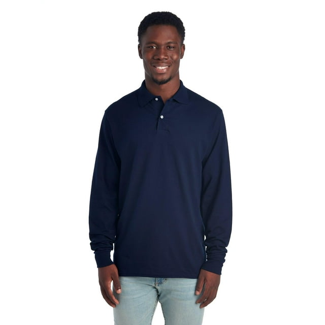 Polo Jerzees SpotShield resistente a las manchas para hombre, color azul marino