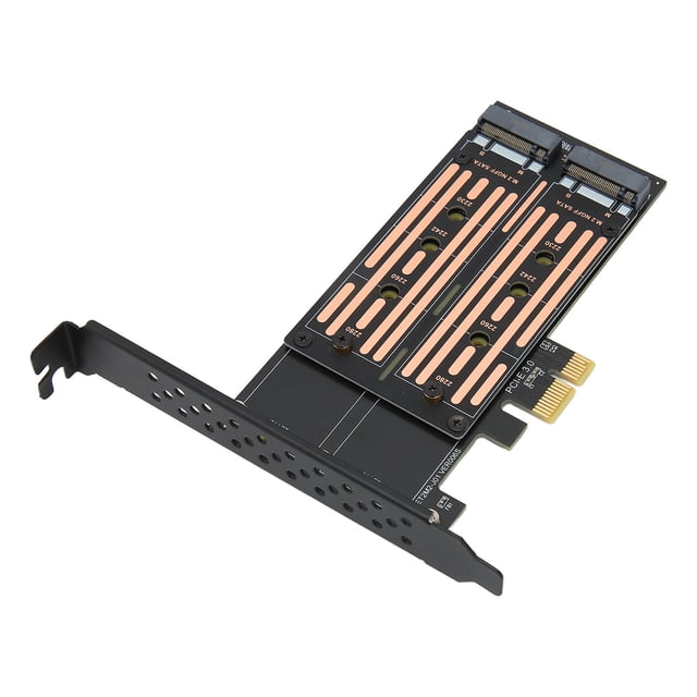 Adaptador Dual M.2 PCIE ANGGREK Adaptador NCQ Plug And Play M.2 NVMe A PCIE De 6 Gbps