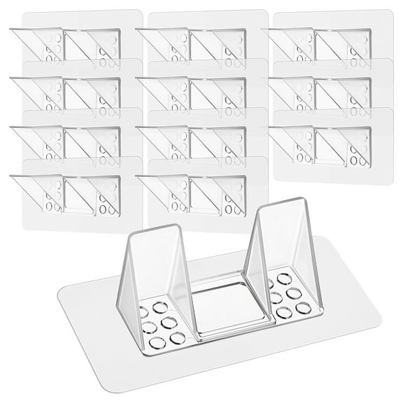 12pcs Shelf Pegs No Drilling Shelf Support Pegs Closet Divider Support Clear Shelf Pins Shelf Holders