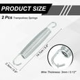 thumbnail image 2 of Uxcell Ressorts pour Trampolines, 2 Pcs et Acier au Carbone et Ressort d'Extension pour Rebondisseur de Mise en Forme de 5,8 Pouces, Accessoires de Remplacement Robustes pour Trampolines Universels, 2 of 6