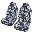 thumbnail image 2 of Haiem White Leaves Printed Car Seat Covers Set of 2, Universal Fit Car Seat Covers,Protective Seat Covers,Comfortable Car Seat Covers, Easy Installation Seat Covers, Vehicle Seat Covers, 2 of 9