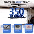 thumbnail image 2 of QinaQin Ceiling Storage Rack, 4x4 FT Overhead Garage Lifting Rack with Adjustable Height and 350 lbs Capacity, 2 of 7