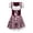 1-Red1050, variant on XIAOCHA Lace Up Dirndl for Women Gingham Print Oktoberfest Festival Dress Party Mini Dress,Green,Sizes L