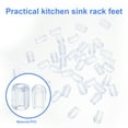 Transparent Rubber Sleeve Sink Grate Feet Grid Protector Replacement 80