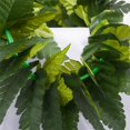 thumbnail image 4 of Falda hawaiana de hierba con hojas de Hula, collares, pulseras, diadema, suministros para fiesta Luau (5 unidades), color verde, 4 of 5