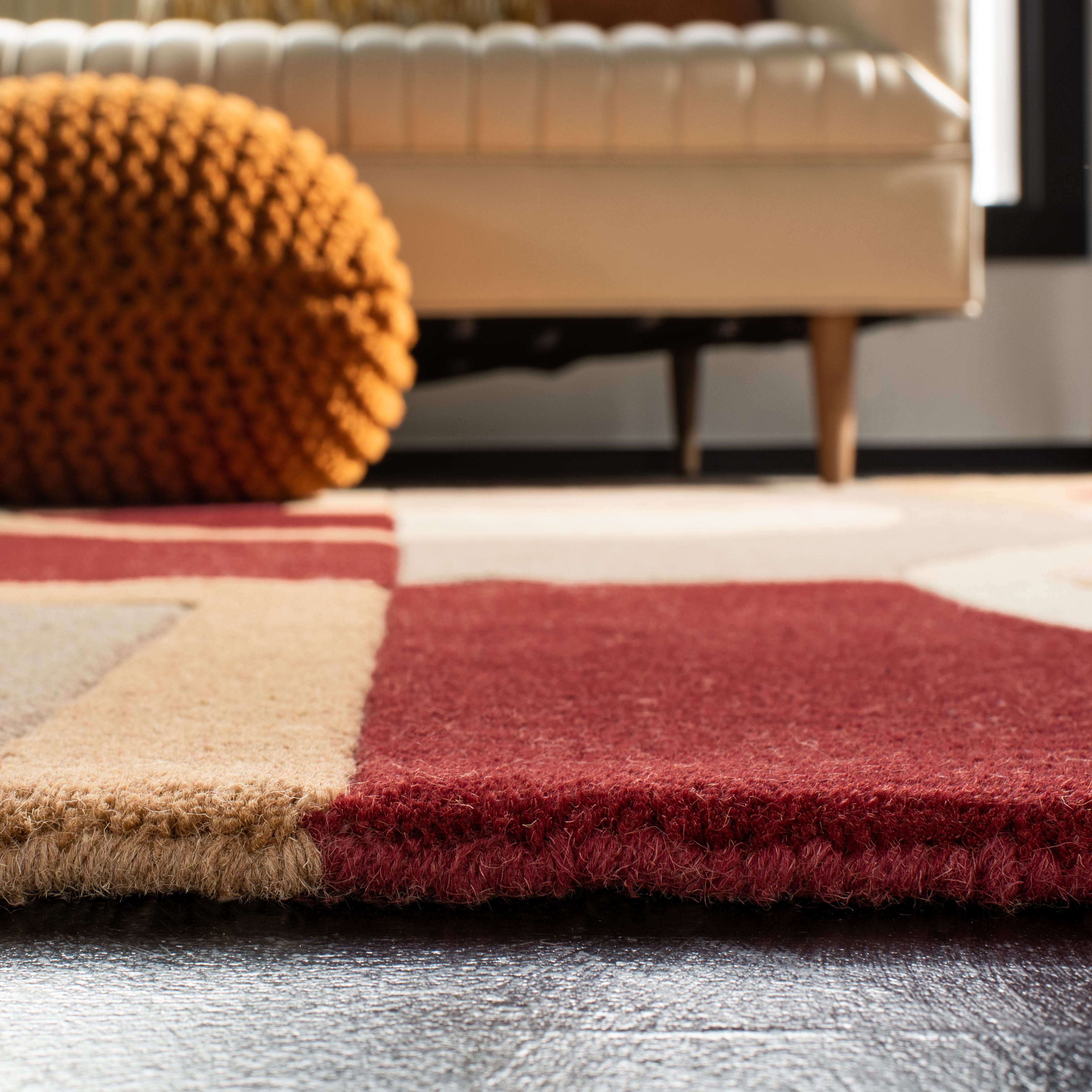 SAFAVIEH Rodeo Drive Clarissa Abstract Wool Runner Rug, Beige/Multi, 2'6" x 22'