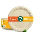 thumbnail image 1 of Platos de papel ECO SOUL 100% compostables, 15 cm, 100 unidades, 1 of 9