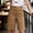 Brown women high waisted bermuda pants a1, variant on Womens High Waisted Bermuda Pants with Pockets Solid Regular Fit Shorts Casual Loose Summer Beach Work Lounge Trousers, White S