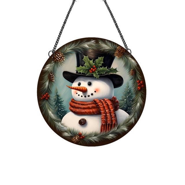 Yhsdtq,Sublimation Snowflake Tree Decoration, Metal Finish Hanging Ornaments, Heat Transfer Gift, Festive Winter Style, For Home Xmas Decor, Easy Install, DIY Holiday Decor, Christmas Tree Accents
