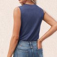 thumbnail image 5 of Women Summer Jacket Fashion Casual Round Neck Shirt Sleeveless T Shirt Vest Adjustable Tops for Women Workout Set Active Crop 3xl Tops for Women Athletic Tops Girls Wardrobe Women Pocket Top Fitness, 5 of 8