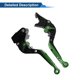 thumbnail image 5 of Palancas de freno y embrague cortas y largas para Kawasaki VERSYS 650 2015-2023, palanca de freno ajustable de motocicleta, aleación de aluminio, mango negro con extremo verde, 5 of 6