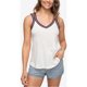 thumbnail image 1 of Roxy Camiseta sin mangas con tiras dobles para mujer, blanca, pequeña Roxy Camiseta sin mangas, 1 of 1