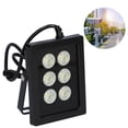 thumbnail image 4 of Cámara De Seguridad Luz De Relleno 6 Led 12-24V 6W Ip65 A Prueba De Agua Con Sensor Inteligente Asistente De Visión Nocturna Lámpara Infrarroja Para Cámara De Vigilancia Al Aire Libre Kearding EL014277-01, 4 of 5