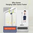 thumbnail image 4 of Juego de autoentrenamiento de tenis Vogacara para interiores 2 raquetas+6 Pelotas, 4 of 6