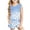 Sky Blue, variant on Nskgu Girl's 2 Piece Outfits Sleeveless Round Neck Tank Top and Shorts with Pockets Casual Summer Shorts Sets Printed Sets 3-14 Years