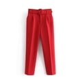 thumbnail image 2 of LLYwey Pantalons Longs pour Femmes Mode Décontractée Printemps Été Pantalons Longs de Survêtement Style H2345 Rouge TP, 2 of 3