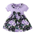 thumbnail image 4 of Kids Toddler Baby Girls Spring Summer Floral Ruffle Dress Clothing, 4 of 4