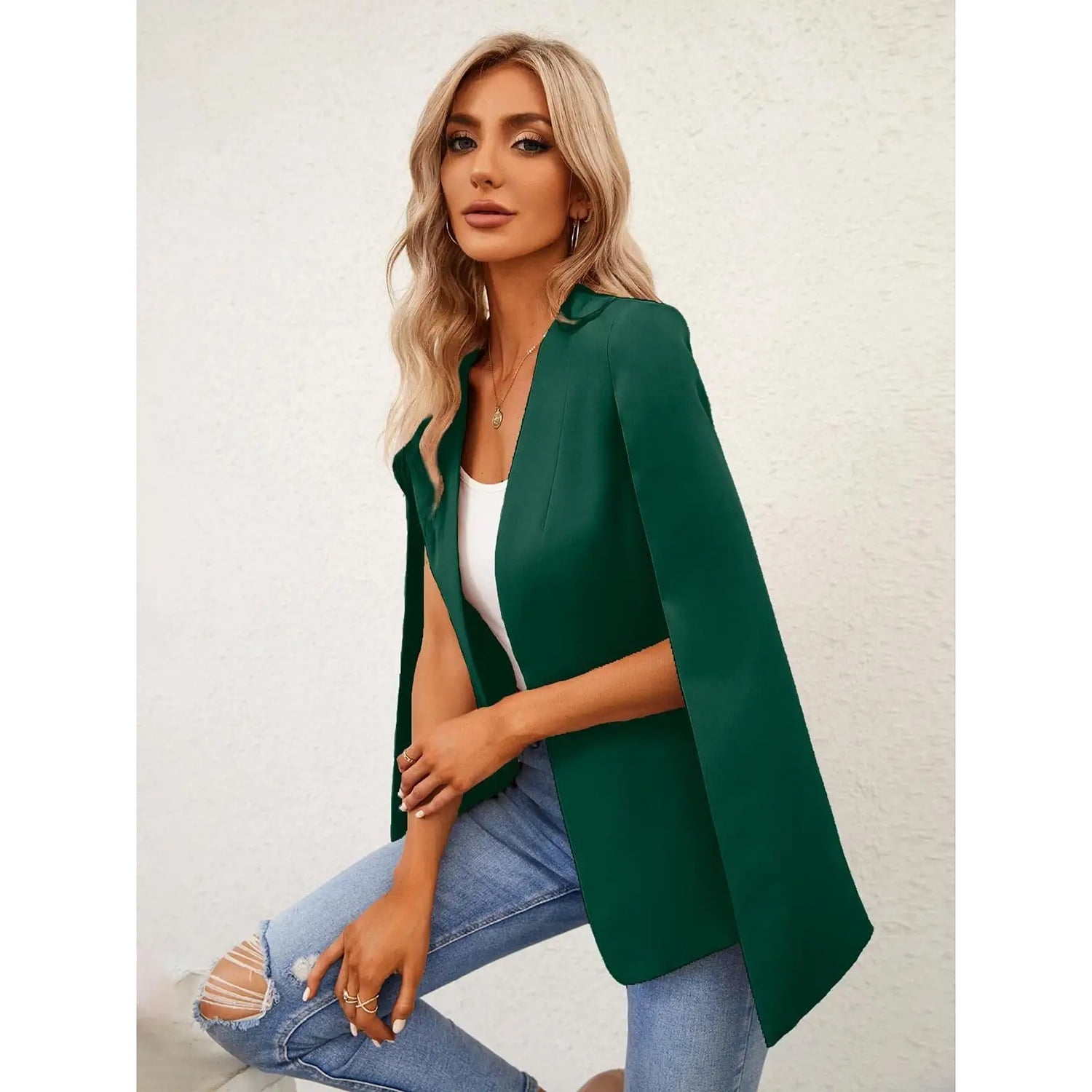 Green cape blazer online