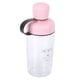 thumbnail image 2 of Botella de agua deportiva transparente de color rosa, 400 ml, diseño de doble tapa, portátil para viajes, 2 of 8