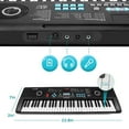 thumbnail image 6 of Electric Keyboard 61Key Digital Musical Piano Keyboard with Headphone Jack Microphone & X-Style Stand for Children Kids Xmas Gift, 6 of 9