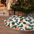 thumbnail image 6 of Daiia Cactuses Drawing Merry Christmas Tree Skirt , Xmas Large Lace-up Tree Skirt, Santa Snowflakes Rustic Home Decorations New Year Party Farmhouse Decor-30", 6 of 7