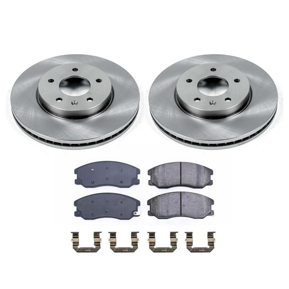 Ultimate Brakes Front Semi-Metallic Brake Pad and Rotor Kit with Hardware WM80250