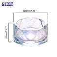 thumbnail image 2 of Saim Cigar Ashtray, Transparent Glass Ashtray, A Large Round Ashtray for Home, Office, and Restaurant, 4.7*2.17 inches, 2 of 7
