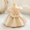 thumbnail image 5 of Fshinging Girls Dresses Bowknot Wedding Bridesmaid Birthday Party Pageant Baptism Princess Formal Dress Size 2-3 Years, 5 of 5