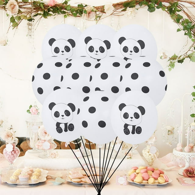 WASHWEPE 11Ud De Látex Con Estampados De Panda Para En Fiestas Y Eventos Especiales