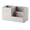White, variant on Desk Pen Organizer Office Supplies Caddy Pu Leather Multi-function Storage Box Pen/Pencil,Cell Phone, Business Name Cards Remote Control Holder, Suitable for Study, Bedroom & Office-4.3" Beige