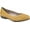 Yellow Lizard Embossed Polyurethane, variant on Women's Cliffs by White Mountain Clara Flat Pewter/Glitter Fabric 10 M