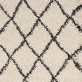 thumbnail image 6 of SAFAVIEH Moroccan Fringe Lavern Geometric Shag Area Rug, Cream/Charcoal, 8' x 10', 6 of 6