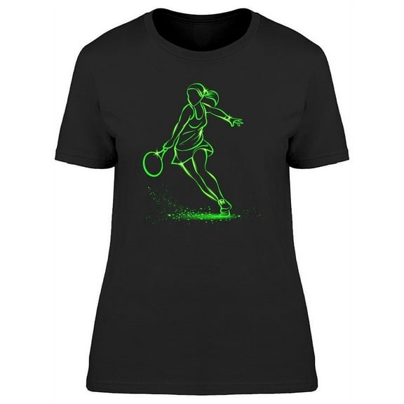 Professional Green Tennis Player T-Shirt Women -Image by Shutterstock, Female 3X-Large