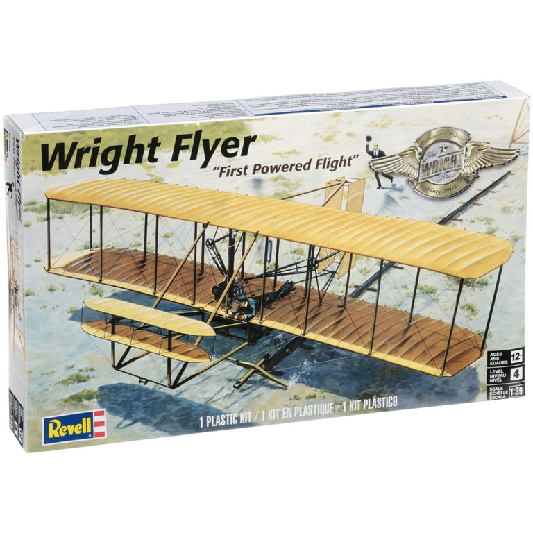 Revell Wright Flyer 'First Powered Flight' Model Airplane Kit - 1/39 Scale, 60 Parts