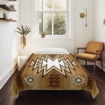 thumbnail image 4 of Brown Southwest Tapestry for Bedroom Wall Hanging Tapestry, Western Rustic Ethnic Mexican Aztec Ceiling Backdrop Tapestries Poster Blanket Wall Decor for Teens Room Living Room Dorm 55" x 73", 4 of 8